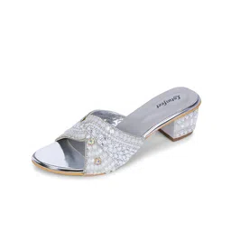 Lotusfeet Women Ethnic Block Peep Toes-1