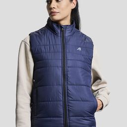 BOLDFIT Women Mock Collar Solid Casual Puffer Jacket-image-31