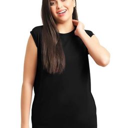 NOTWILD Women Pack Of 2 Solid Round Neck Cotton T-shirts-image-97