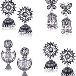 Sangria Silver-Plated Alloy Earrings-image-37