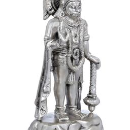 Exotic India Silver-Toned Lord Hanuman Religious Idol Showpiece-image-78