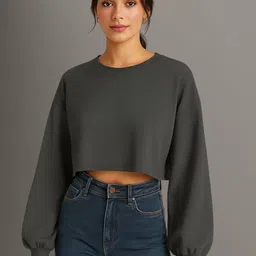 Moda Rapido Women Ribbed Crop Top-image-19