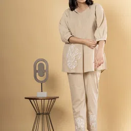 Readiprint Embroidered Three-Quarter Sleeves Tunic & Trouser-picture-9