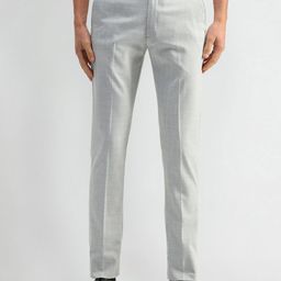 Arrow New York Men Checked Urban Slim Slim Fit Trousers-picture-16