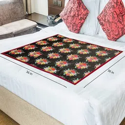 CASA-NEST Red & White Printed Bedsheet Protector Table Placemats image 2