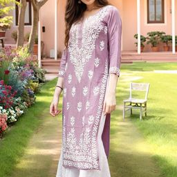 Aaghnya Women Purple Kurtas-image-32