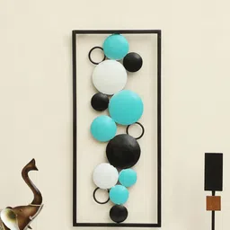 vedas Blue & White Abstract Hanging Wall Decor-image-60
