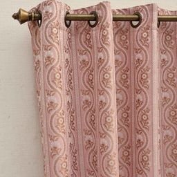 Ariana Pink & White Embroidered Door Curtain-21