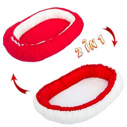 Get It Reversible Baby Nest Sleeping Bed - Red Cream-image-6