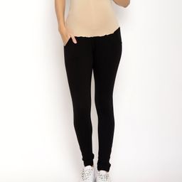 Kriti Full Length Maternity Leggings With Tummy Hug - Black-image-70