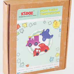 Kidoz Transportation Wooden Jigsaw DIY Craft Puzzle Multicolour - Pack of 3-23