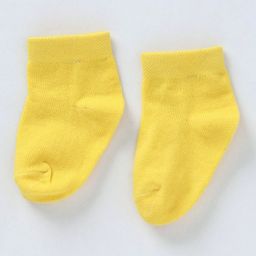 Cute Walk by Babyhug Ankle Length Anti Bacterial Socks - Yellow-picture-34