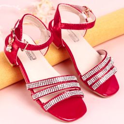 Cute Walk by Babyhug Party Wear Sandals - Red-picture-10