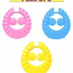 Syga Shampoo Bath Cap With Adjustable Fasteners Pack Of 3 - Multicolor-picture-24