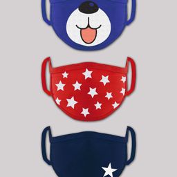 'Babyhug 12 to 24 Months Printed Two Layer Mask with Filter - Pack of 3-1