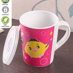 Bamboo Fibre Printed Cup Pink - 250 ml-14