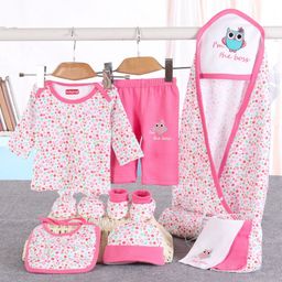 Babyhug Clothing Gift Set Floral Print Pink - 10 Piece-25