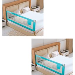 LuvLap Comfy Bed rail Green (Pack of 2)-80