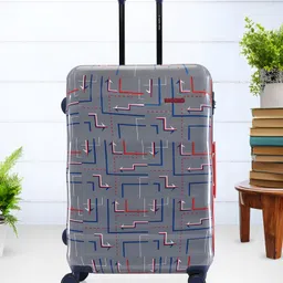 Nasher Miles Denver Printed Hard Sided Medium Trolley Suitcase-109 L-19