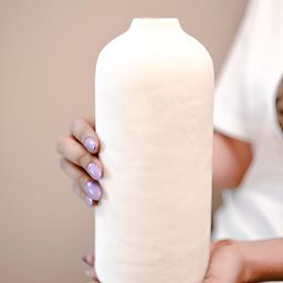 ArteCasa White Long Ceramic Solid Flower Vase-image-68