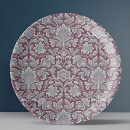 nestroots Pink & White Printed Ceramic Mandala Wall Decor-21
