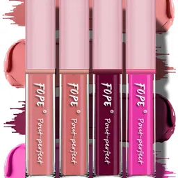 FOPE Set Of 4 Pout Perfect Smudge-Free Liquid Lipstick - 4 ml Each Shade - 02 07 08 11-13