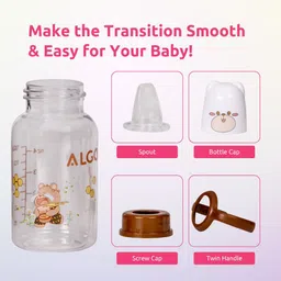 Adore Jr. Baby Silicon Soft Spout Sipper With Twin Handle- 125ml image 4