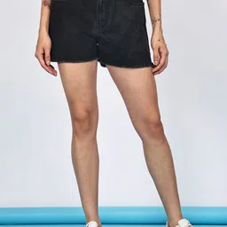 PUELLA Women High-Rise Denim Shorts-picture-26