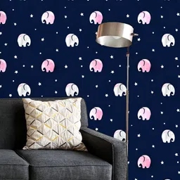 ArtzFolio Printed UV-Resistant Anti-Bacterial Watercolor Elephants Peel & Stick Wallpaper-image-76