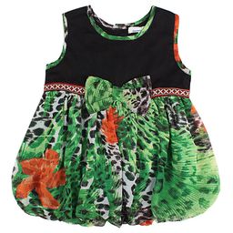 ShopperTree Girls Print Georgette A-Line Dress-image-51