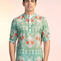 Prakatha Ethnic Motifs Printed Mandarin Collar Short Kurta-picture-29