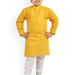 Arshia Fashions Boys Floral Regular Kurta with Pyjamas-picture-41