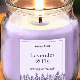 Asian Aura Lavender & Fig Scented Jar Candle-image-93
