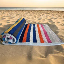Wee Hours Multi-Color Striped Bath Towel-image-25