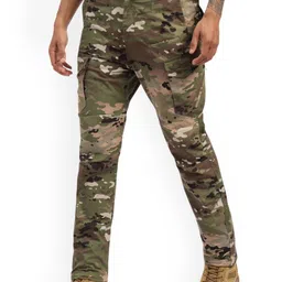 MOUNTMILLER Men Camouflage Printed Cargos Trousers-picture-4