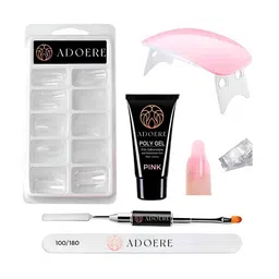 Adoere Set Of 6 Nail Extension Kit-Pink-26