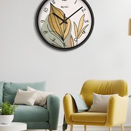 OLIVE TREE White & Green Printed Analogue Contemporary Wall Clock-15