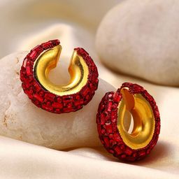 DressBerry Contemporary Ear Cuff Earrings-10