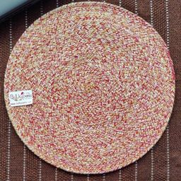 BulkySanta Red 3 Pcs Round Table Placemats-4