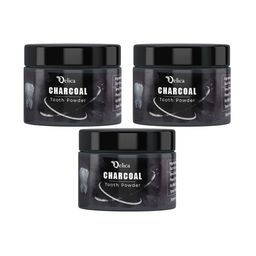 Qelica Set Of 3 Charcoal Teeth Whitening Powder - 50 g Each-9