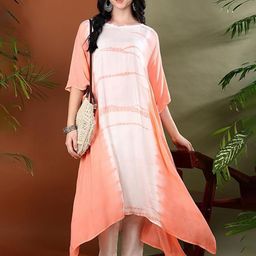 CORSICA Women Printed Flared Sleeves Kaftan Kurta-picture-21