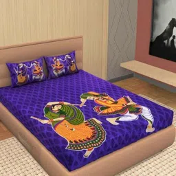 Aura Multi Queen Bedsheets-image-47