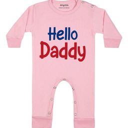 Arvesa Hello Daddy Printed Bodysuit-image-77