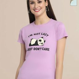 Mast & Harbour Women Typography 2 Printed Applique T-shirt-picture-10