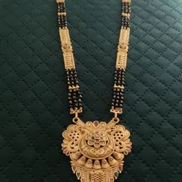 V.K.PAYAL.JEWELLERY Gold-Plated Artificial Beaded Mangalsutra-picture-35