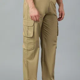 Stylecast X Kotty Men Relaxed Straight Leg Straight Fit Cargos Trousers-image-39