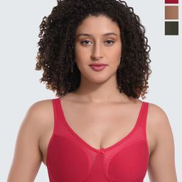 DressBerry Pack of 3 Non Padded Non Wired Medium Coverage T-Shirt Bra-44