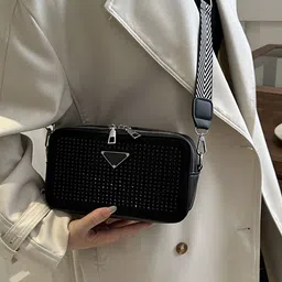 LULU & SKY Embellished PU Structured Handheld Bag image 3