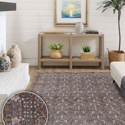 Kaleen India Grey Traditional Anti-Skid Polyester Carpet-picture-46