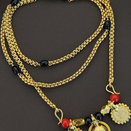 VARNI JEWELLRY One Gram Gold Plated Traditional Tanmaniya Vati Mangalsutra for Adult-Unisex/Girls.-image-22